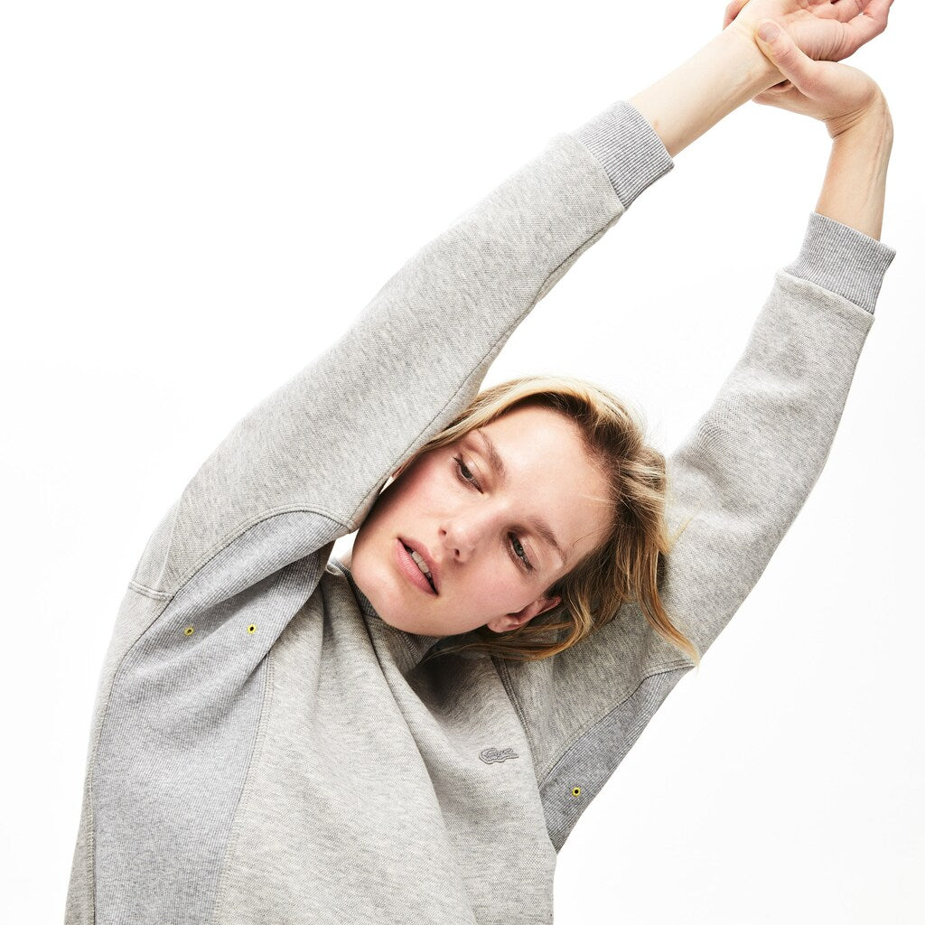 Wo  Ribbed-Panel Two-Tone Sweatshirt | Lacoste Womens