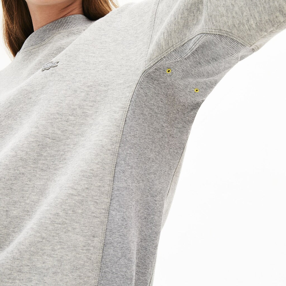 Wo  Ribbed-Panel Two-Tone Sweatshirt | Lacoste Womens