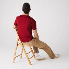 V-neck Pima Cotton T-shirt | Lacoste Mens