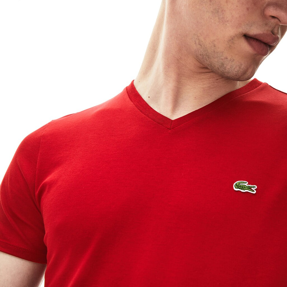 V-neck Pima Cotton T-shirt | Lacoste Mens