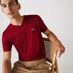 V-neck Pima Cotton T-shirt | Lacoste Mens