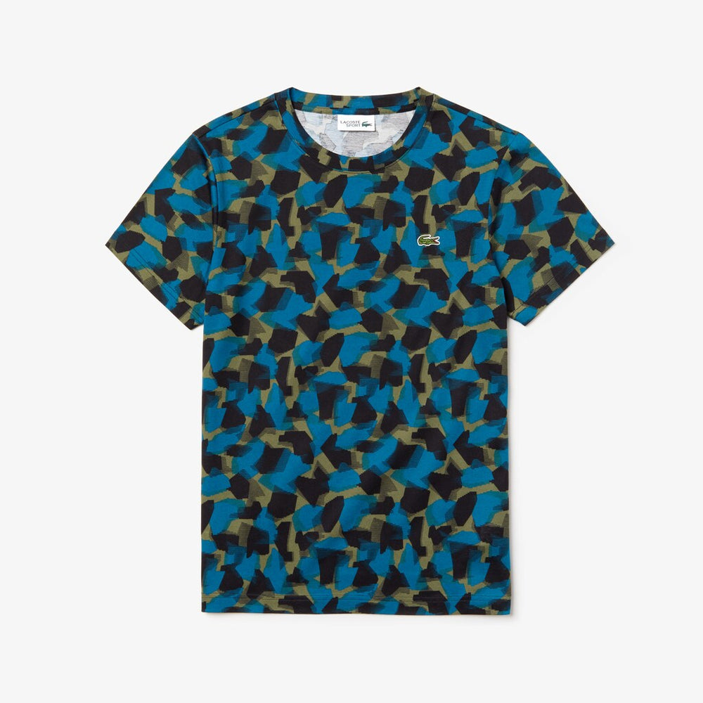 SPORT Camo Print Cotton Jersey T-Shirt | Lacoste Mens