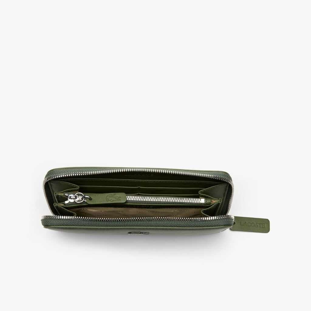Wo  L.12.12 Leather 8 Card Zip Wallet | Lacoste Womens
