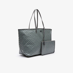 Wo  Large Coated Cotton Canvas Tote Bag | Lacoste Womens