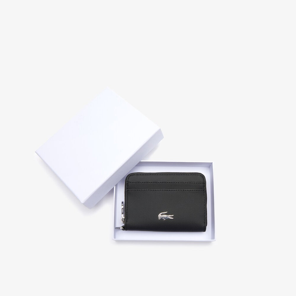 Wo  Daily Classic Small Coated Canvas Wallet | Lacoste Womens