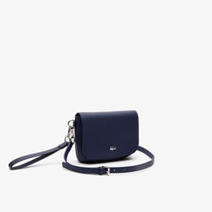 Wo  Daily Classic Coated Piqué Canvas Flap Shoulder Bag | Lacoste Womens