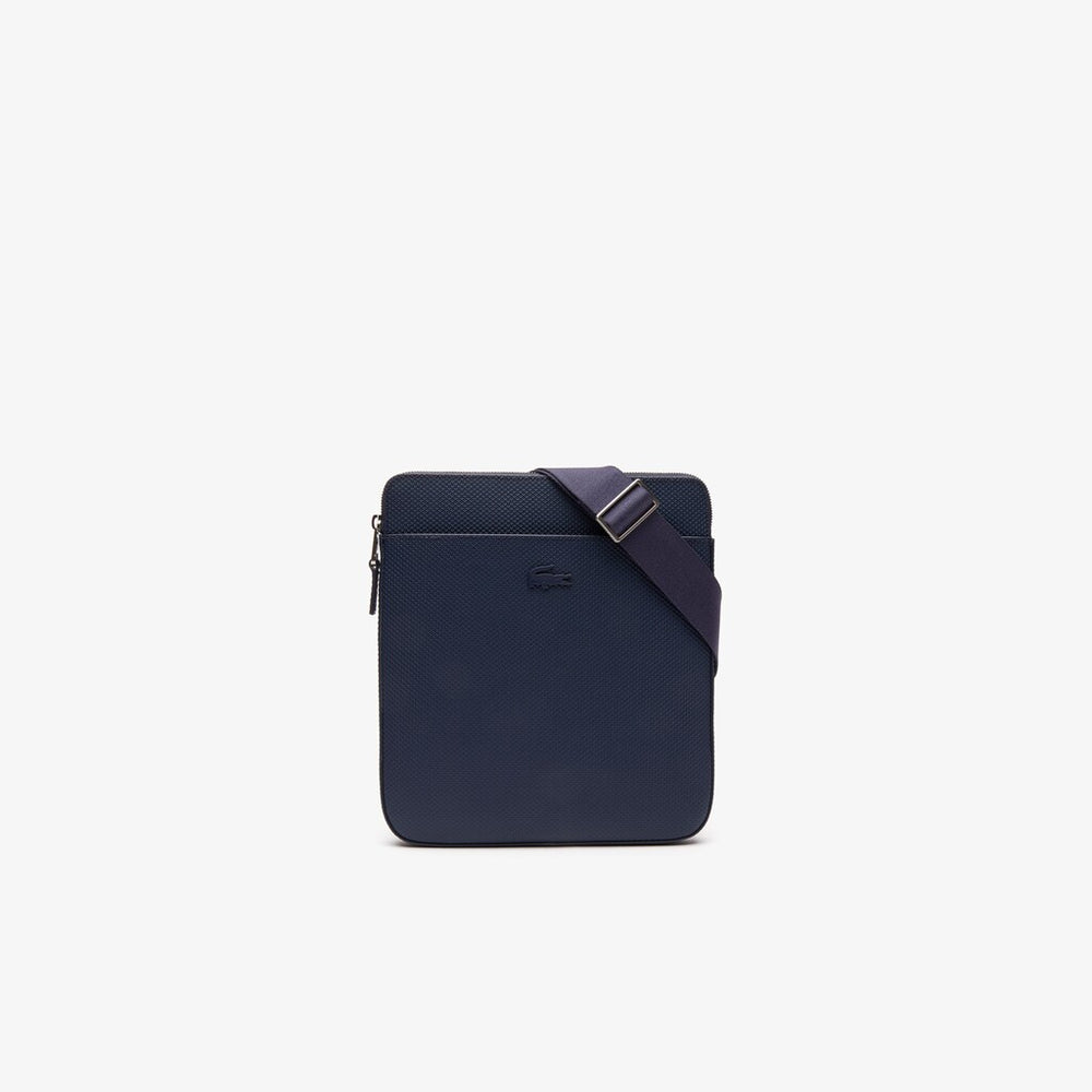 Chantaco Matte Leather Flat Zip Bag | Lacoste Mens