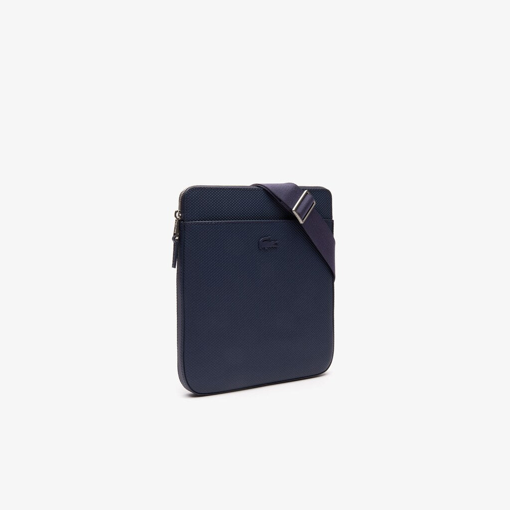Chantaco Matte Leather Flat Zip Bag | Lacoste Mens