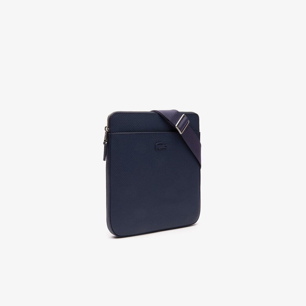 Chantaco Matte Leather Flat Zip Bag | Lacoste Mens