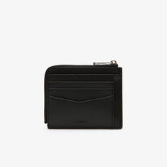 Chantaco Matte Piqué Leather Zip 4 Card Holder | Lacoste Mens