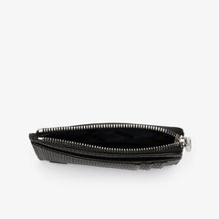 Chantaco Matte Piqué Leather Zip 4 Card Holder | Lacoste Mens