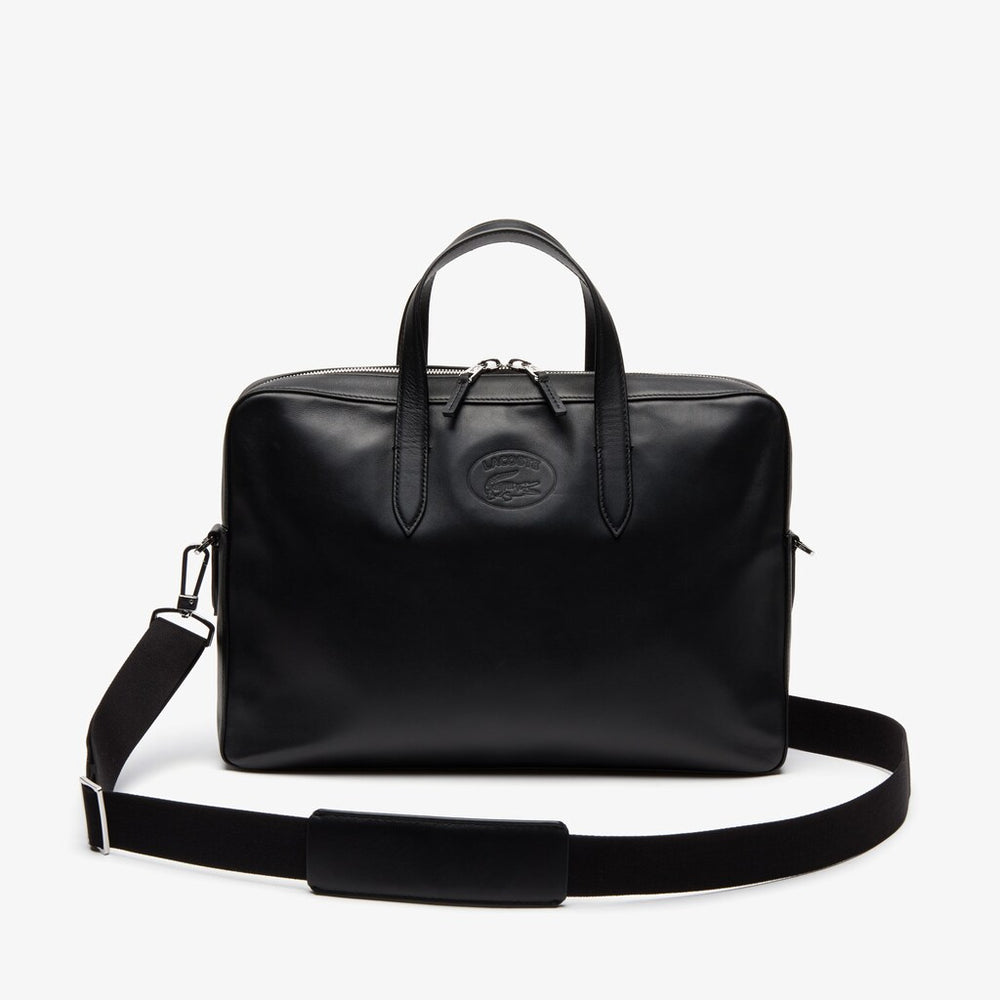 L.12.12 Detachable Shoulder Strap Leather Computer Bag | Lacoste Mens