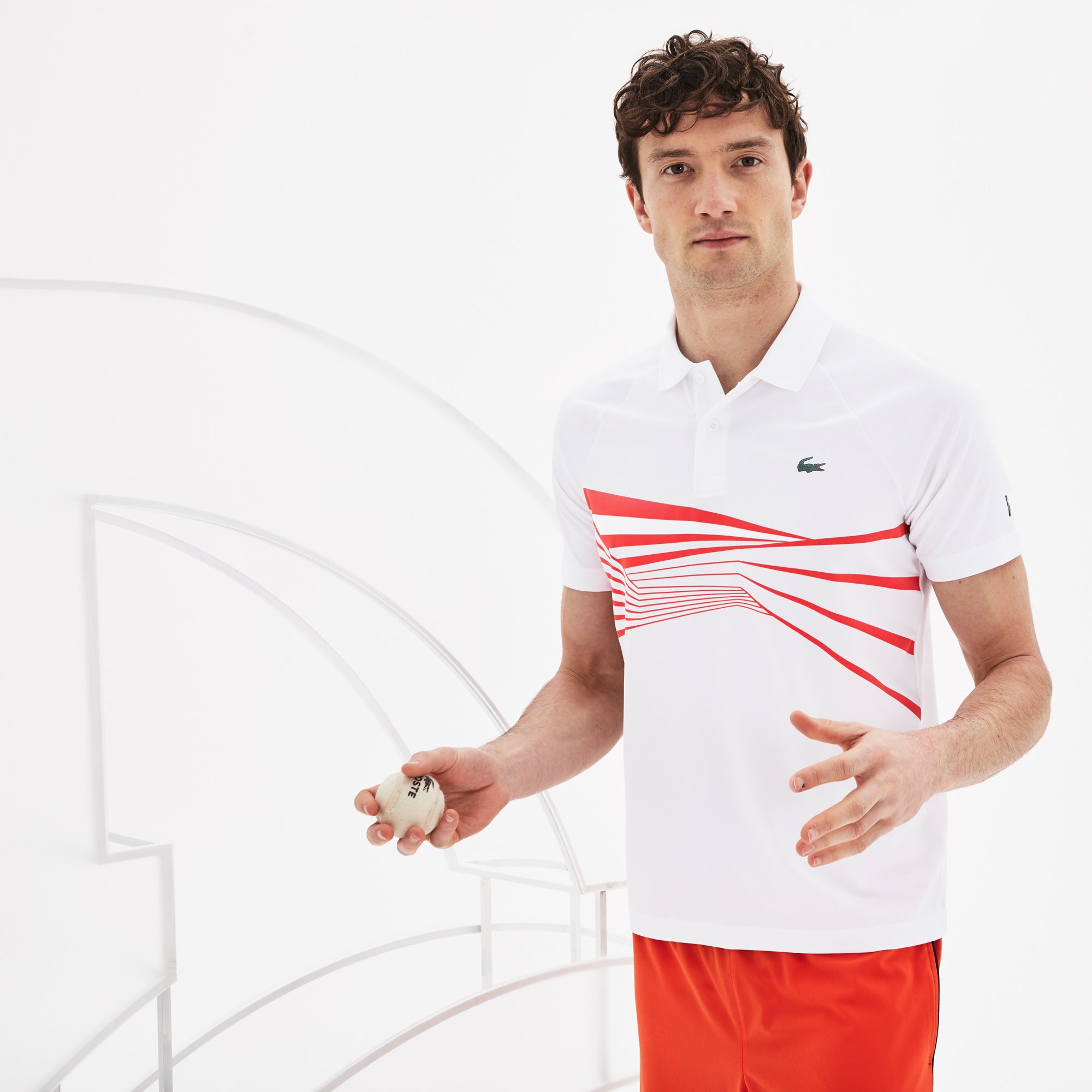 SPORT Novak Djokovic Collection Tech Jersey Polo | Lacoste Mens