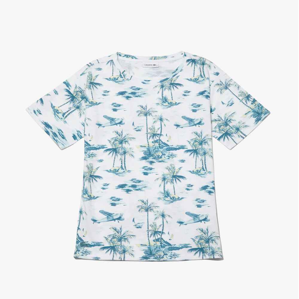 Wo  Crew Neck Jersey T-shirt | Lacoste Womens