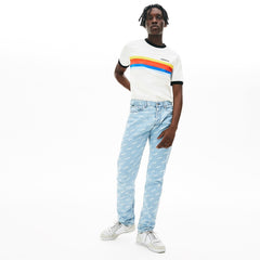 LIVE Printed Logo Jeans | Lacoste Mens