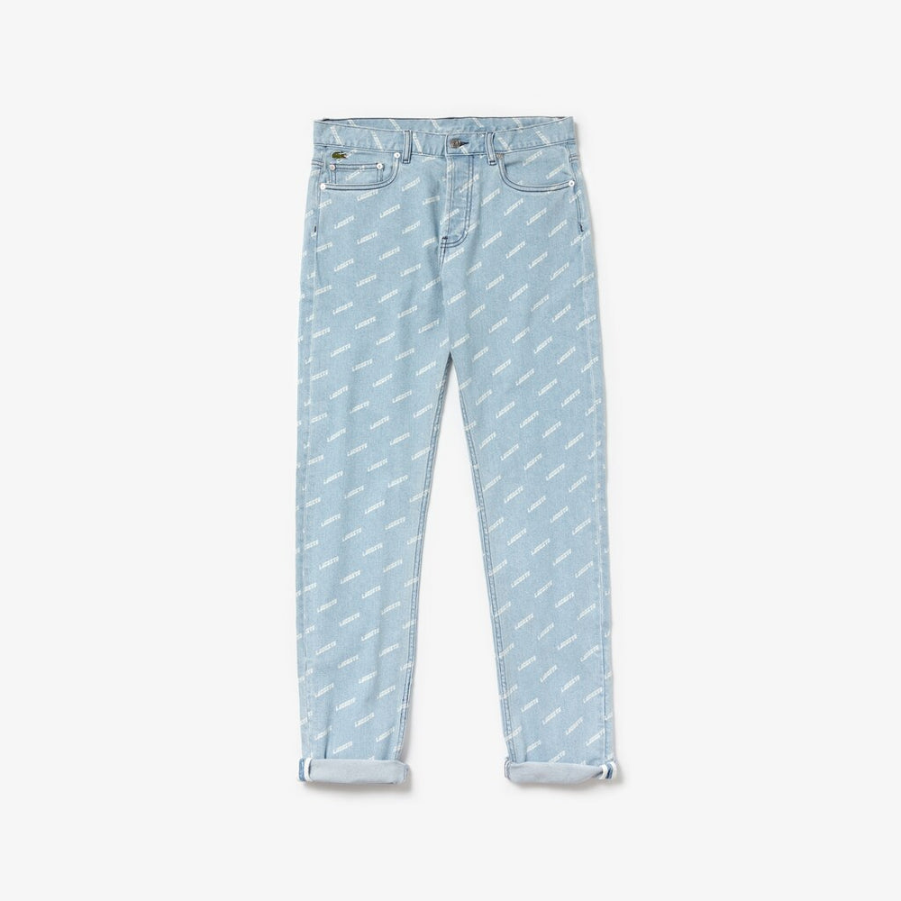 LIVE Printed Logo Jeans | Lacoste Mens