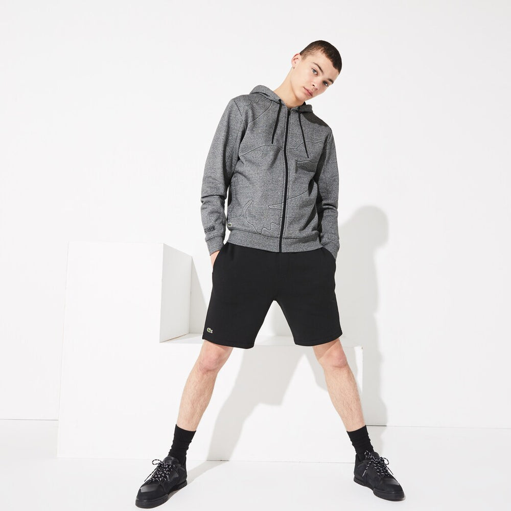 SPORT Oversized Croc Zip Fleece Sweatshirt | Lacoste Mens