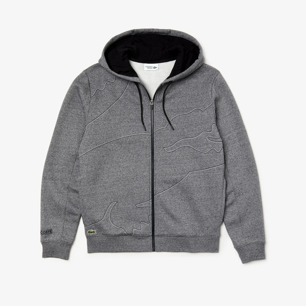 SPORT Oversized Croc Zip Fleece Sweatshirt | Lacoste Mens
