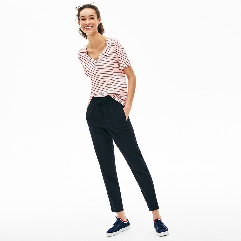 Wo  V-neck Jersey T-shirt | Lacoste Womens
