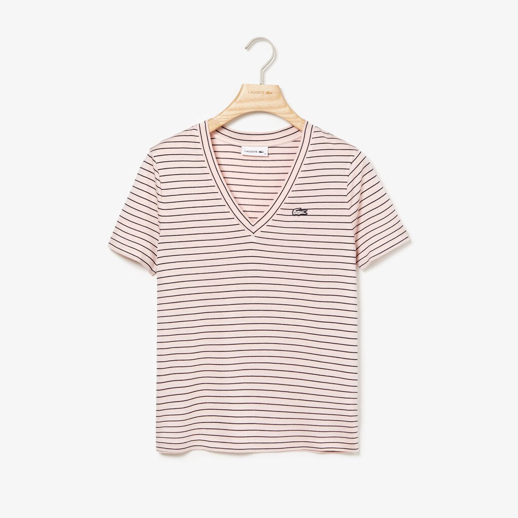 Wo  V-neck Jersey T-shirt | Lacoste Womens
