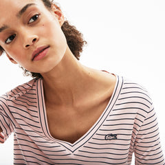 Wo  V-neck Jersey T-shirt | Lacoste Womens