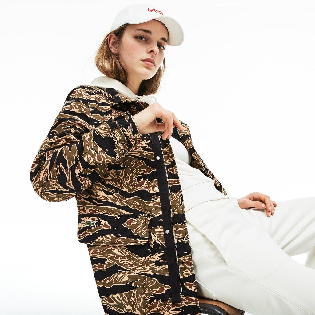 Unisex LIVE Camouflage Parka | Lacoste Mens