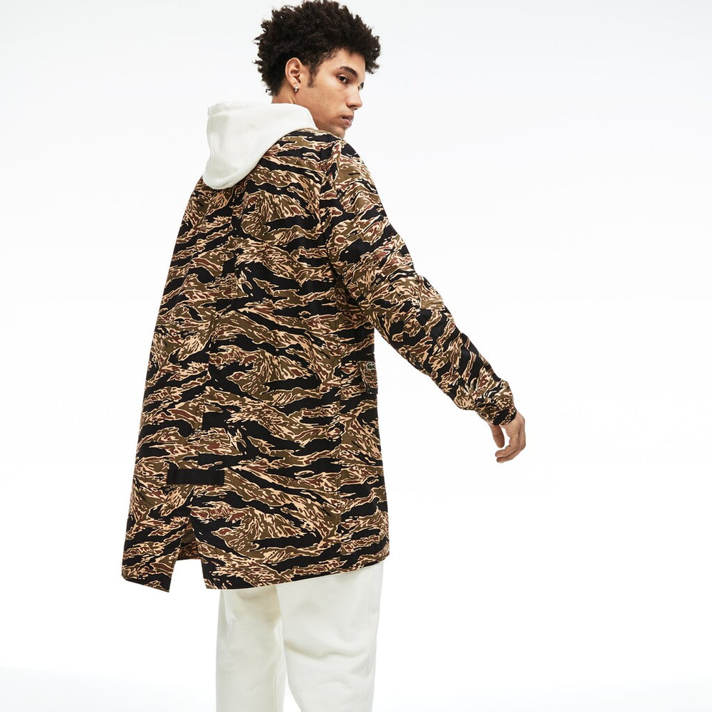 Unisex LIVE Camouflage Parka | Lacoste Mens