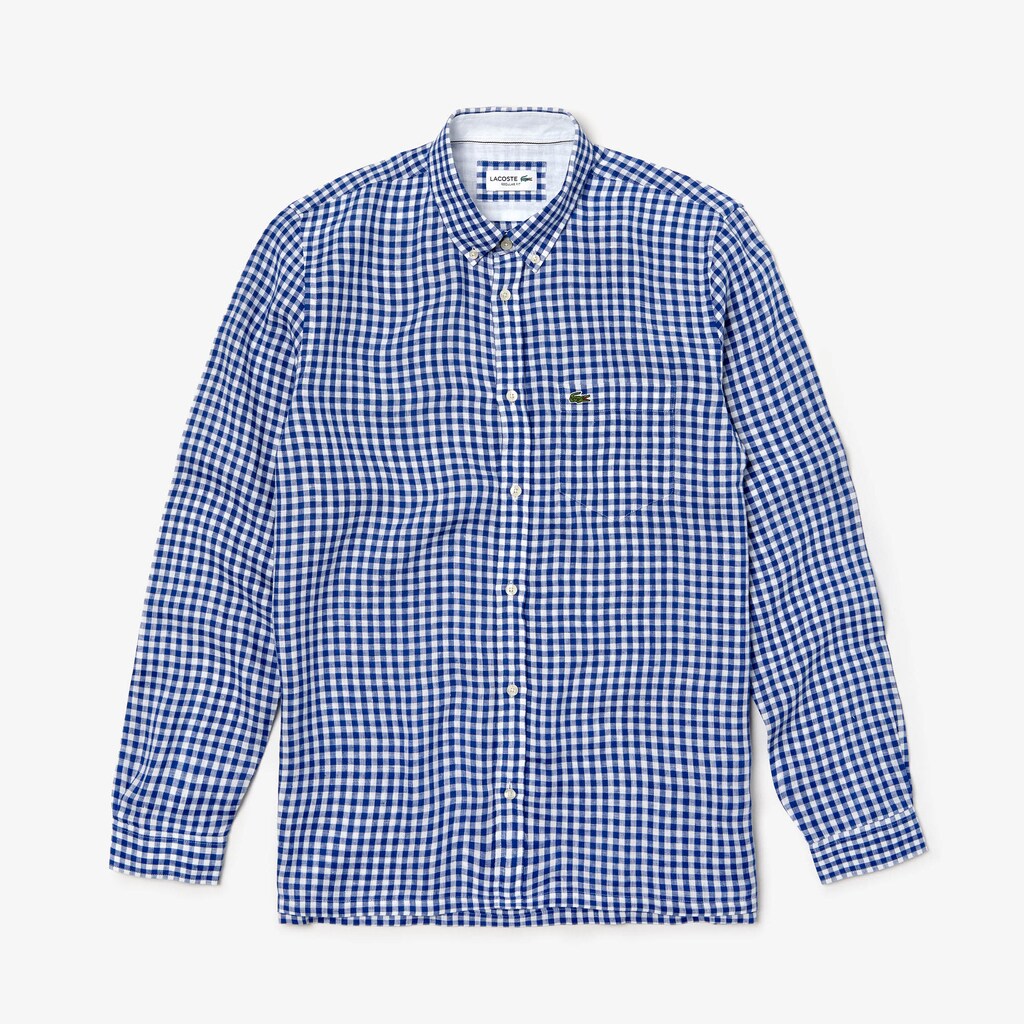Regular Fit Linen Shirt | Lacoste Mens