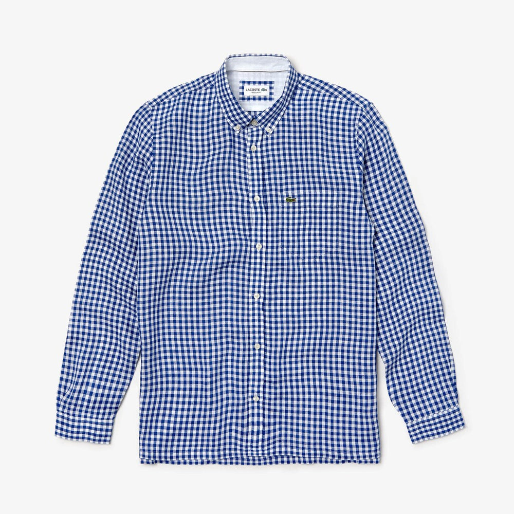 Regular Fit Linen Shirt | Lacoste Mens