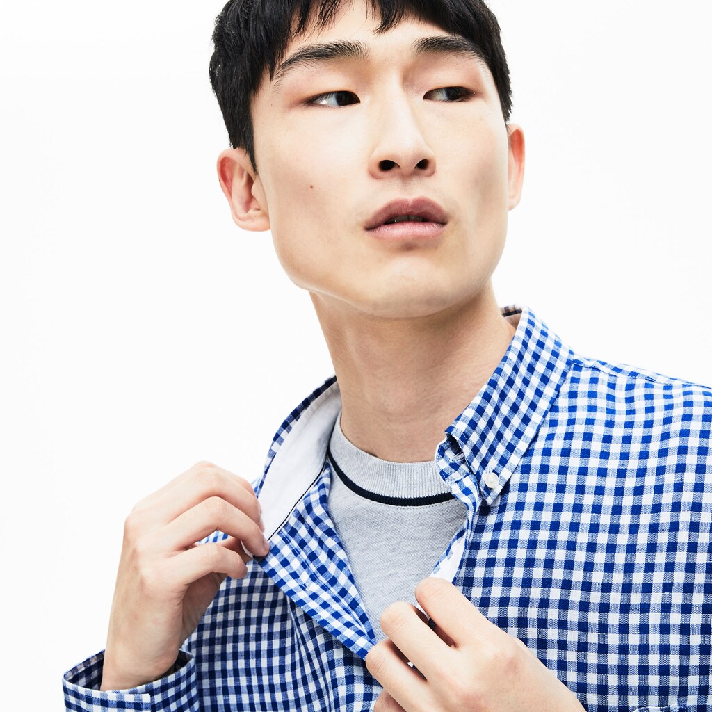 Regular Fit Linen Shirt | Lacoste Mens