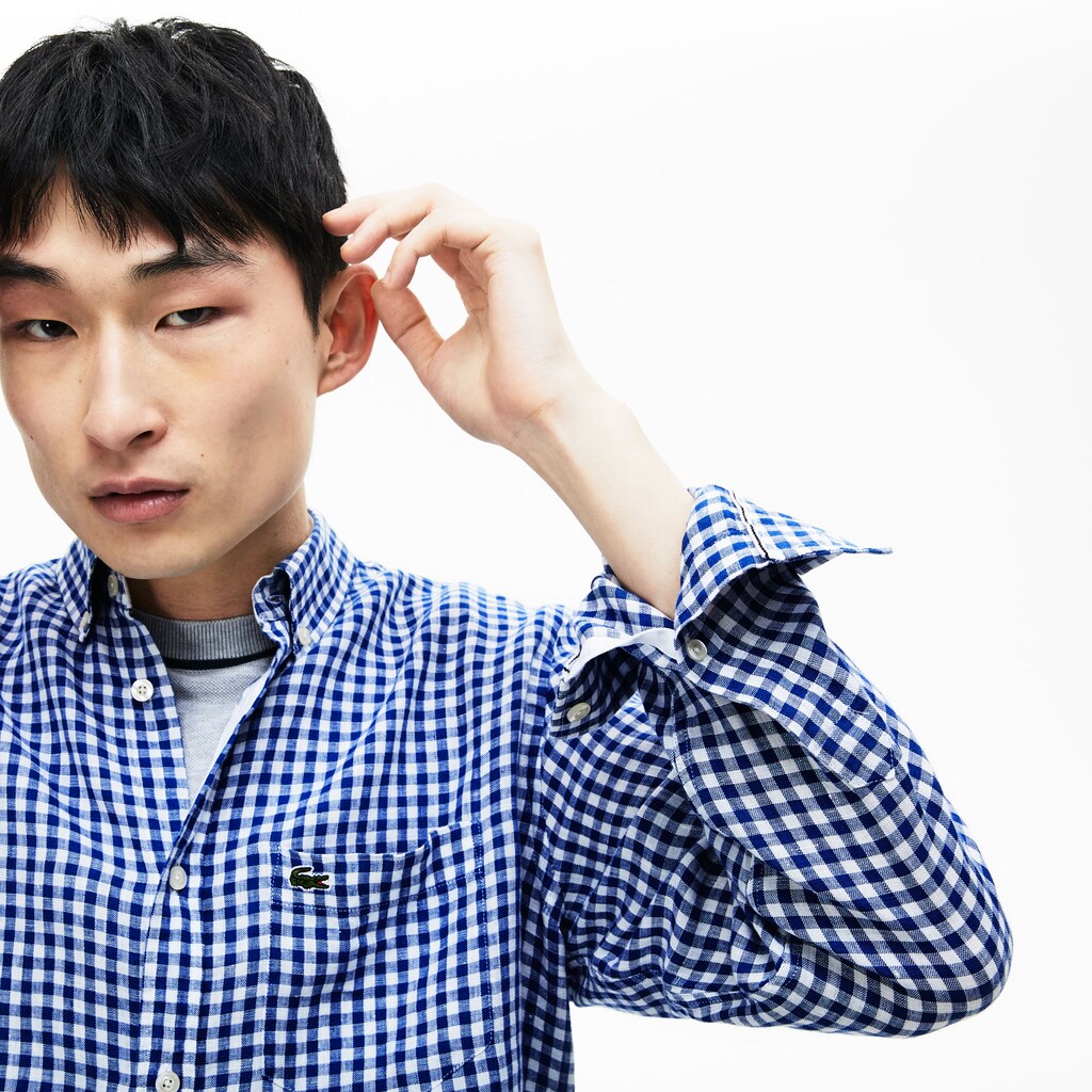 Regular Fit Linen Shirt | Lacoste Mens