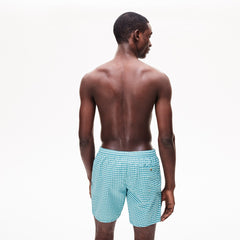 Striped Seersucker Swim Trunks | Lacoste Mens