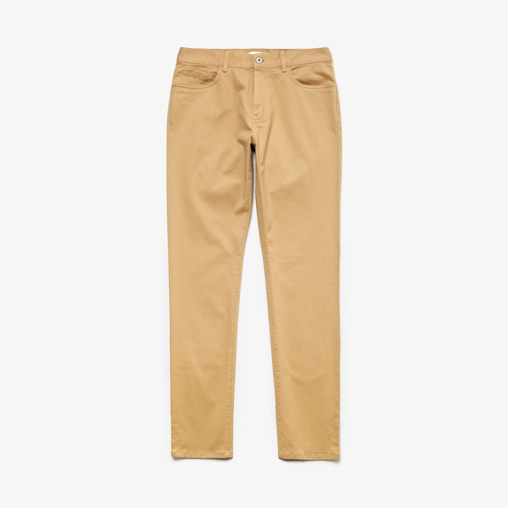 Slim Fit Stretch Cotton Pants | Lacoste Mens