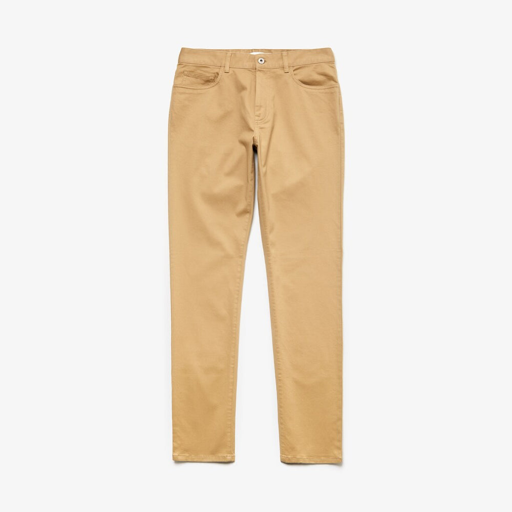 Slim Fit Stretch Cotton Pants | Lacoste Mens