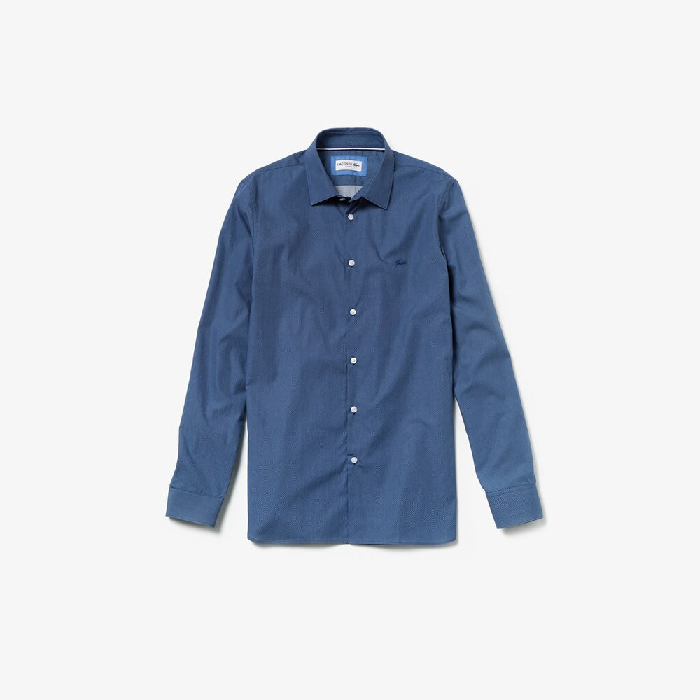 Slim Fit Cotton Poplin Shirt | Lacoste Mens