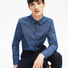 Slim Fit Cotton Poplin Shirt | Lacoste Mens