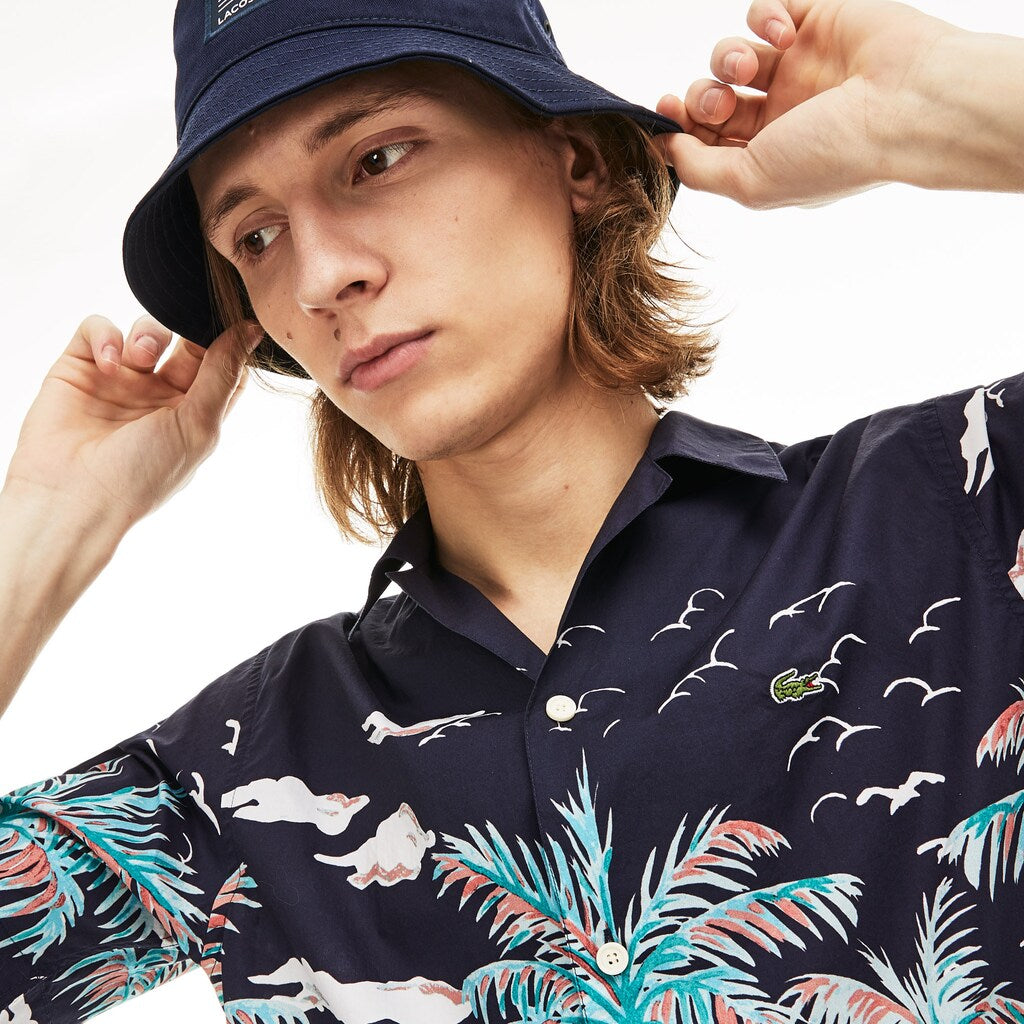 Regular Fit Cotton Poplin Shirt | Lacoste Mens