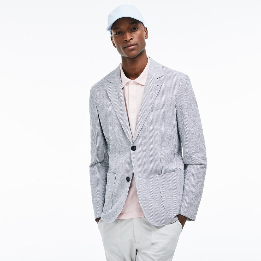 Slim Fit Stretch Cotton Blazer | Lacoste Mens