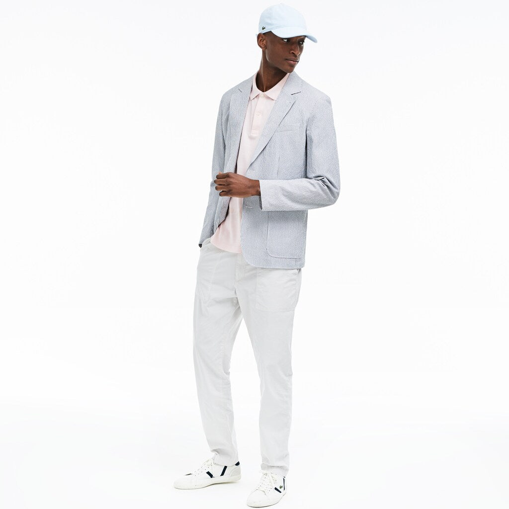 Slim Fit Stretch Cotton Blazer | Lacoste Mens