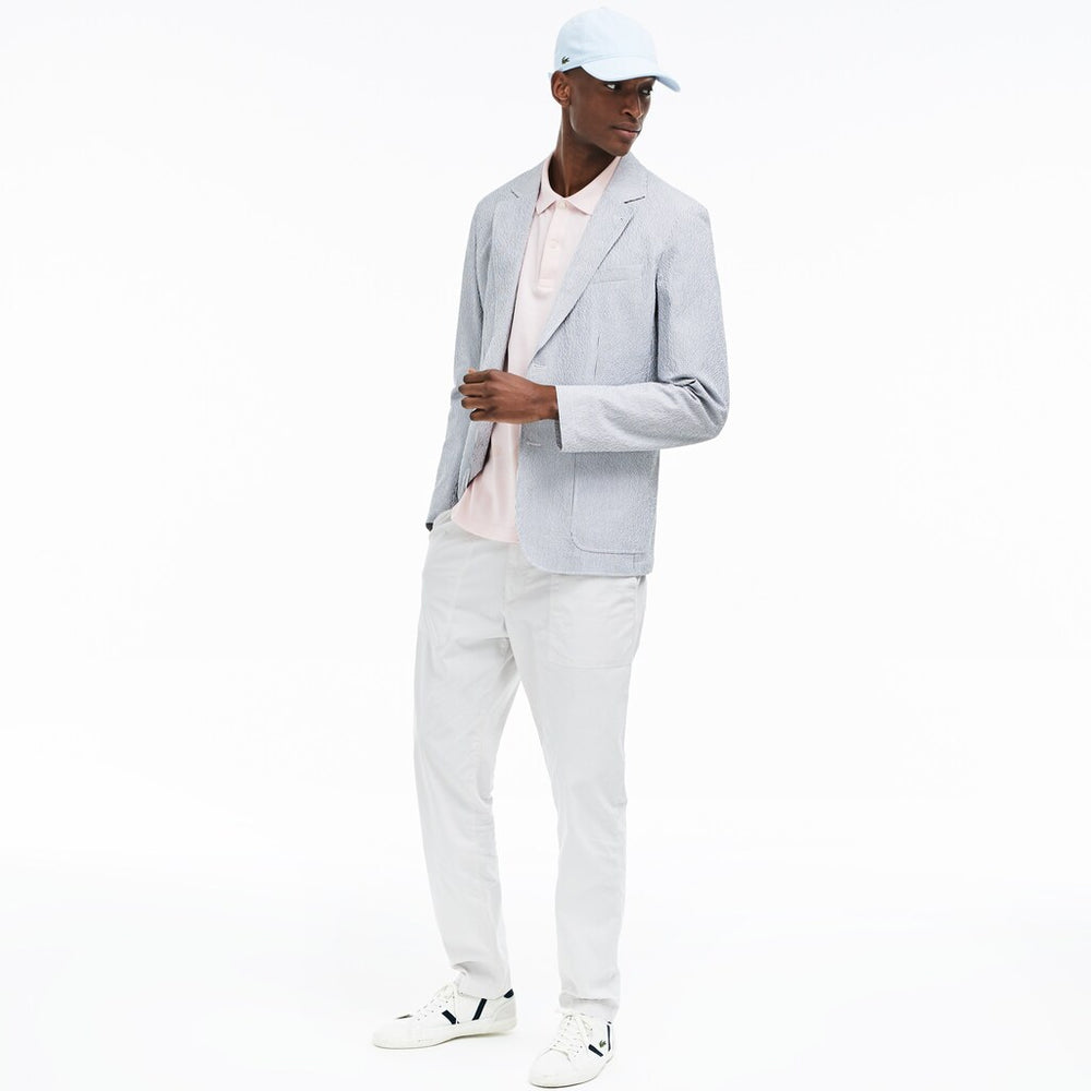 Slim Fit Stretch Cotton Blazer | Lacoste Mens