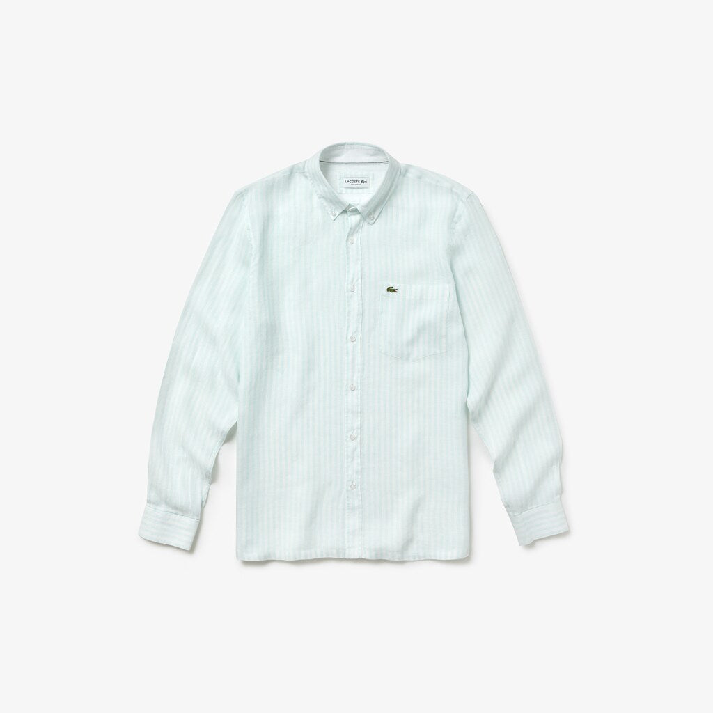 Regular Fit Linen Shirt | Lacoste Mens