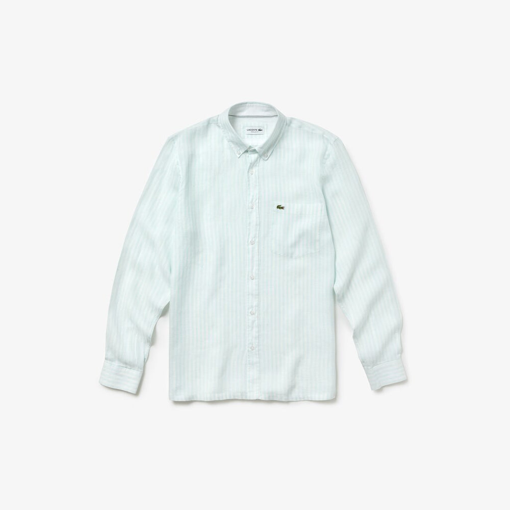Regular Fit Linen Shirt | Lacoste Mens