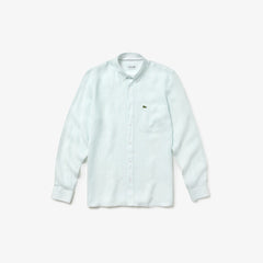 Regular Fit Linen Shirt | Lacoste Mens