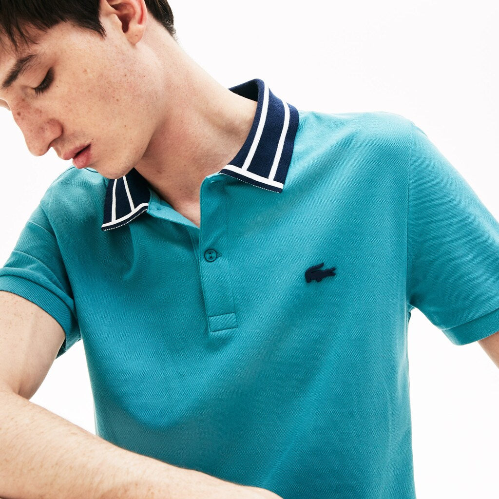 Slim Fit Stretch Cotton Polo Shirt | Lacoste Mens