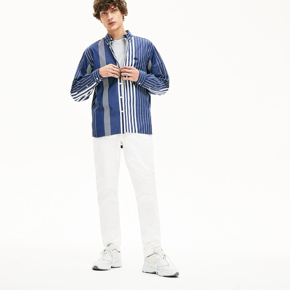 Slim Fit Stretch Gabardine Chino Pants | Lacoste Mens