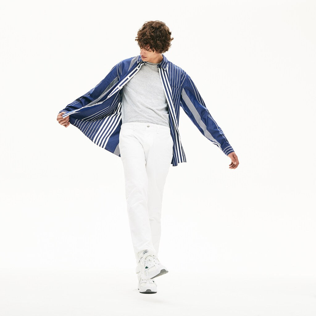 Slim Fit Stretch Gabardine Chino Pants | Lacoste Mens