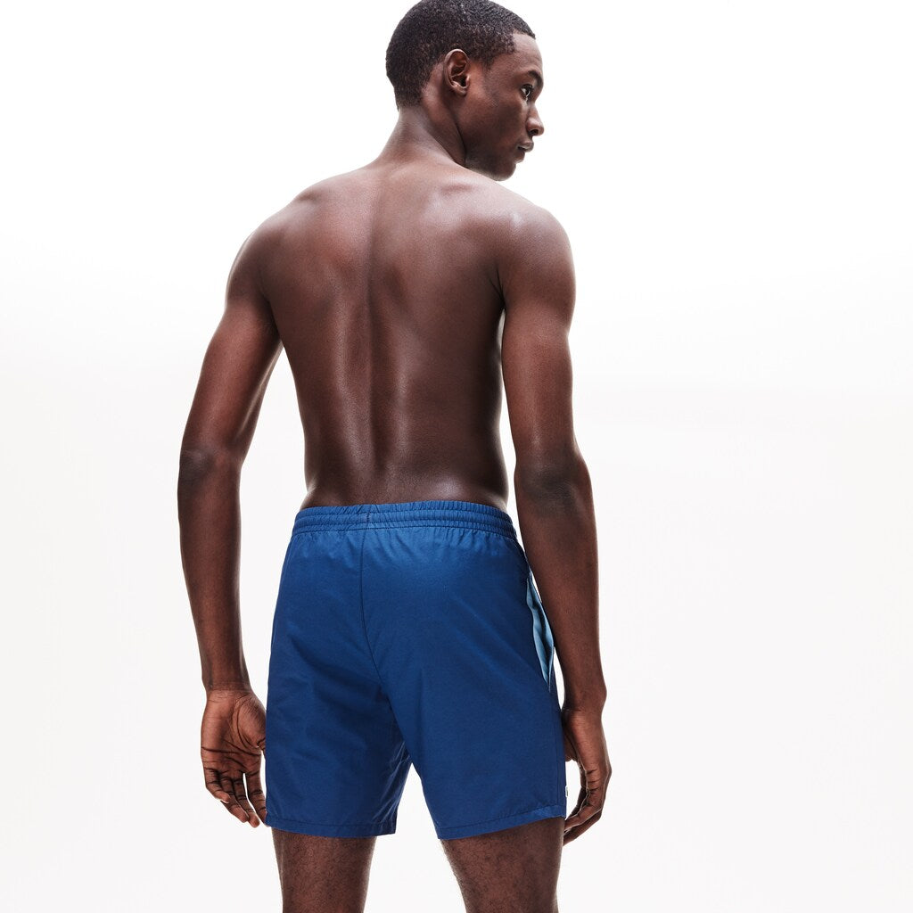 Lightweight Cotton Swim Trunks With Pockets | Lacoste Mens