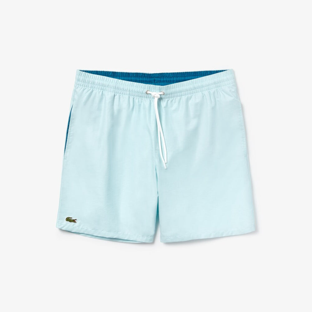 Lightweight Cotton Swim Trunks With Pockets | Lacoste Mens