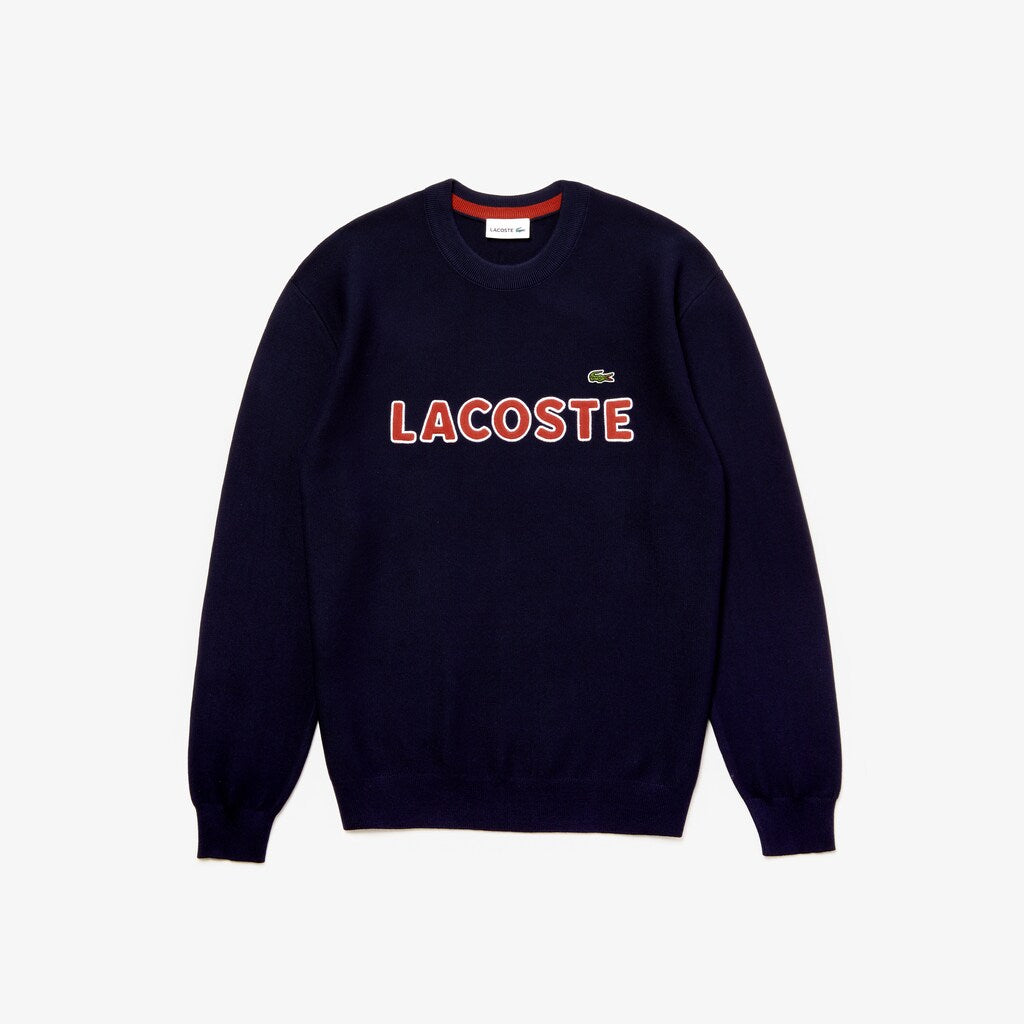 Crew Neck Cotton Sweater | Lacoste Mens