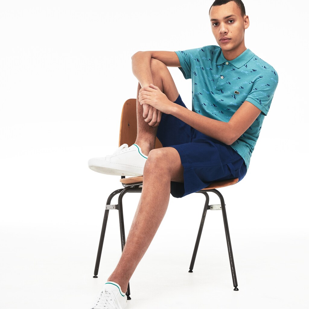 Slim Fit Cotton And Linen Piqué Polo | Lacoste Mens